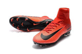 Nike Mercurial Superfly V FG Soccer Cleats Red Black - TraShoes