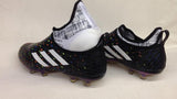 Adidas Glitch Skin 17 FG Soccer Shoes Core Black Solar Red White - TraShoes