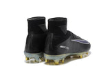 Nike Mercurial Superfly V FG Soccer Cleats Black Blue Golden - TraShoes