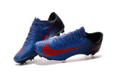 Nike Mercurial Vapor XI FG Soccer Cleats Blue Black Red - TraShoes