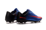 Nike Mercurial Vapor XI FG Soccer Cleats Blue Black Red - TraShoes