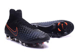 Nike Magista Obra II FG Football Shoes Black Total Crimson - TraShoes