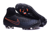 Nike Magista Obra II FG Football Shoes Black Total Crimson - TraShoes