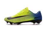 Nike Mercurial Vapor XI FG Soccer Cleats Yellow Black Blue - TraShoes