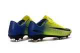 Nike Mercurial Vapor XI FG Soccer Cleats Yellow Black Blue - TraShoes