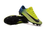 Nike Mercurial Vapor XI FG Soccer Cleats Yellow Black Blue - TraShoes