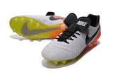 Nike Tiempo Legend VI FG Soccer Cleats White Orange Green - TraShoes