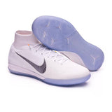 Nike Mercurial SuperflyX VI Elite IC Soccer Cleats White Metallic Grey - TraShoes