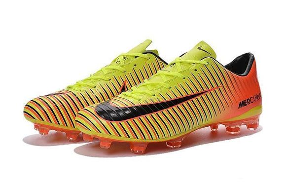 Nike Mercurial Vapor XI FG Soccer Cleats Orange Yellow - TraShoes