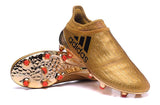 Adidas X 16+ Purechaos FG/AG Soccer Cleats Golden - TraShoes