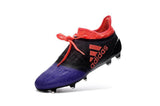 Adidas X 16+ Purechaos FG/AG Soccer Cleats Purple Black Solar Red - TraShoes