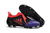 Adidas X 16+ Purechaos FG/AG Soccer Cleats Purple Black Solar Red - TraShoes