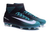 Nike Mercurial Superfly V FG Soccer Cleats Blue Black White - TraShoes