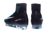 Nike Mercurial Superfly V FG Soccer Cleats Blue Black White - TraShoes