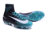 Nike Mercurial Superfly V FG Soccer Cleats Blue Black White - TraShoes