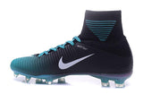 Nike Mercurial Superfly V FG Soccer Cleats Blue Black White - TraShoes