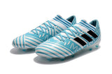 New Adidas Nemeziz Messi FG Soccer Cleats Shoes Silver Blue Black