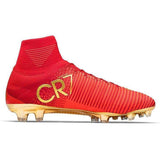 Nike Mercurial Superfly V CR7 FG Soccer Cleats Red Golden - TraShoes