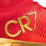 Nike Mercurial Superfly V CR7 FG Soccer Cleats Red Golden - TraShoes