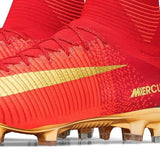 Nike Mercurial Superfly V CR7 FG Soccer Cleats Red Golden - TraShoes