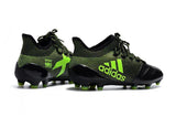 New Adidas X Series Leather FG Soccer Cleats Shoes Black Green