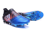 Adidas X 16+ Purechaos FG/AG Soccer Cleats Blue Black - TraShoes