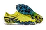 Nike Hypervenom Phinish II FG Soccer Cleats Yellow Black Blue - TraShoes