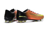 Nike Mercurial Vapor XI FG Soccer Cleats Orange Black Yellow - TraShoes