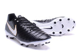 Nike Tiempo Legend VII FG Soccer Cleats Black White Orange - TraShoes