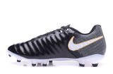 Nike Tiempo Legend VII FG Soccer Cleats Black White Orange - TraShoes