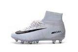 Nike Mercurial Superfly V AG Soccer Cleats White Black - TraShoes
