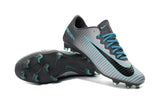 Nike Mercurial Vapor XI FG Soccer Cleats Grey Black Blue - TraShoes