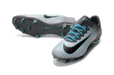 Nike Mercurial Vapor XI FG Soccer Cleats Grey Black Blue - TraShoes