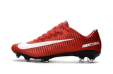 Nike Mercurial Vapor XI FG Soccer Cleats Red White Black - TraShoes