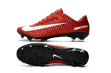 Nike Mercurial Vapor XI FG Soccer Cleats Red White Black - TraShoes