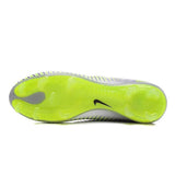 Nike Mercurial Vapor XI FG Soccer Cleats Grey White Green - TraShoes