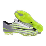 Nike Mercurial Vapor XI FG Soccer Cleats Grey White Green - TraShoes