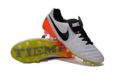 Nike Tiempo Legend VI FG Soccer Cleats White Orange Green - TraShoes