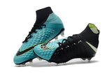 Nike Hypervenom Phantom III DF FG Soccer Cleats Black Turquoise Blue - TraShoes