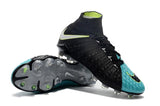 Nike Hypervenom Phantom III DF FG Soccer Cleats Black Turquoise Blue - TraShoes