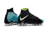 Nike Hypervenom Phantom III DF FG Soccer Cleats Black Turquoise Blue - TraShoes