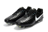 New Nike Flyknit Tiempo Legend FG Soccer Cleats Shoes  Black White