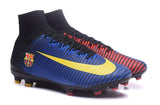 Nike Mercurial Superfly V FC Barcelona FG Soccer Cleats Blue Red Black - TraShoes