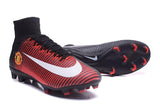 Nike Mercurial Superfly V Manchester United FG Soccer Cleats Red Black - TraShoes