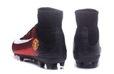 Nike Mercurial Superfly V Manchester United FG Soccer Cleats Red Black - TraShoes