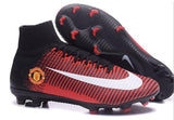 Nike Mercurial Superfly V Manchester United FG Soccer Cleats Red Black - TraShoes