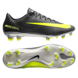 Nike Mercurial Vapor XI CR7 FG Soccer Cleats Seaweed Volt Hasta White - TraShoes