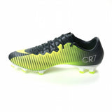 Nike Mercurial Vapor XI CR7 FG Soccer Cleats Seaweed Volt Hasta White - TraShoes