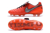 Nike Tiempo Legend VI FG Soccer Cleats Red Grey Black - TraShoes