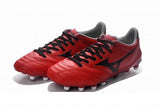 Mizuno Morelia Neo II FG Soccer Cleats Red Black - TraShoes